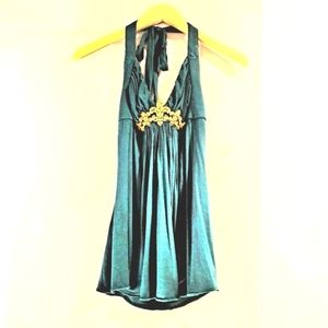 Authentic Sky Clothing Brand Top Emerald Green